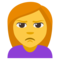 Woman Pouting emoji on Emojione